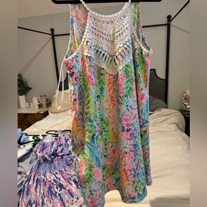 Lilly Pulitzer soft shift dress pearl in catch the wave size 14